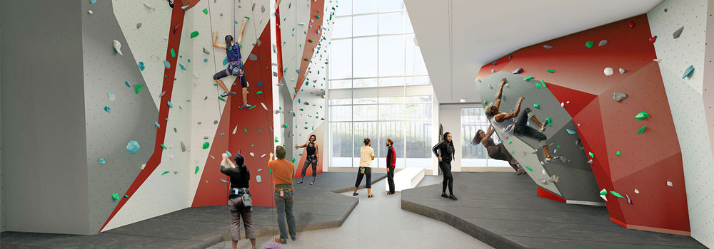 ARC Rendering - ARC Climbing Wall